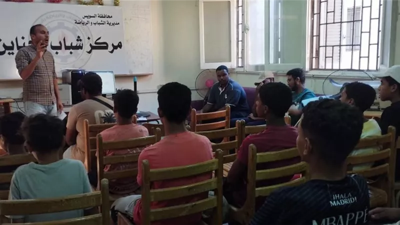 مركز شباب الجناين بالسويس ينفذ مشروع التدريب العملي لمجابهة الأزمات والكوارث