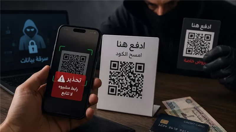 احذر قبل مسح أي QR Code.. حيلة إلكترونية جديدة قد تفرغ حسابك البنكي في دقائق