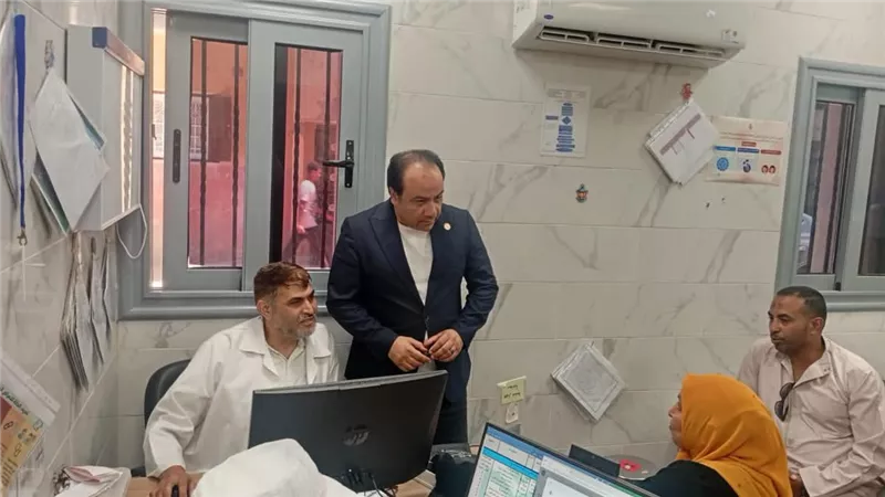 نائب مدير فرع هيئة الرعاية الصحية بالإسماعيلية يتفقد مركز طب أسرة سرابيوم