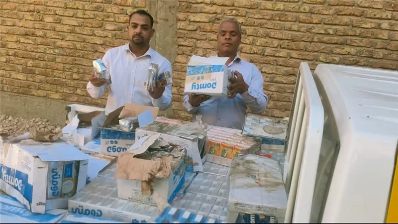 التموين تضبط 600 كجم جبن منتهي الصلاحية داخل مخزن غير مرخص بالأقصر
