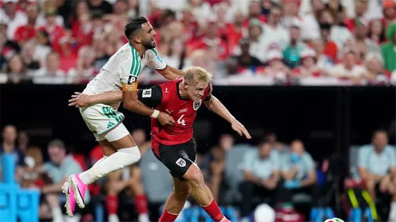أهداف وملخص مباراة الجزائر والنمسا الشوط الأول في كأس العالم 2026