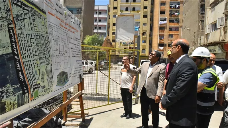 محافظ أسيوط يتابع تنفيذ أكبر مجمع تجاري وإداري بمنطقة الأربعين بحي غرب