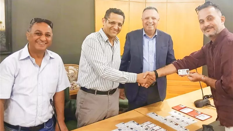 البلشي يناقش مع أبو بكر سبل دعم الصحفيين الفلسطينيين 