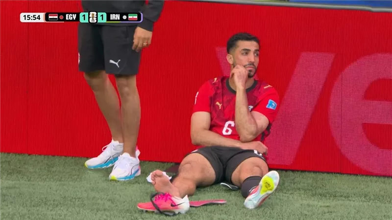 محمد عبد المنعم يعتذر للجهاز الفني وزملائه عن ضربة جزاء إيران