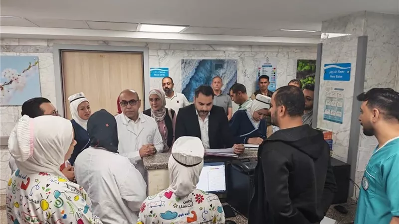 مدير إدارة الرعاية الثانوية والثالثية يتفقد مستشفى  صحة المرأة والطفل بالسويس