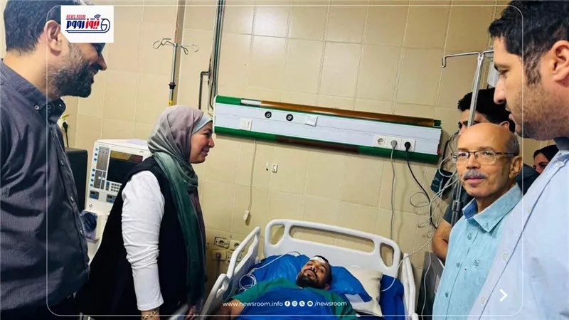 وكيل وزارة الصحة بالفيوم تطمئن على الدكتور محمود سعد بعد واقعة الاعتداء عليه