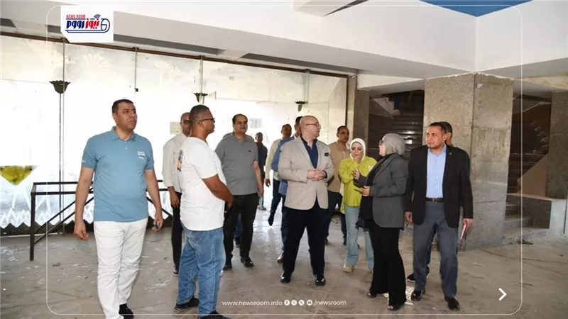 محافظ الفيوم يتفقد أعمال تطوير ورفع كفاءة قصر الثقافة للوقوف على المستجدات