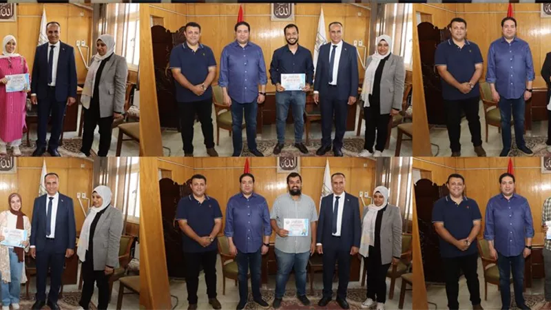 نائب محافظ بني سويف يشهد تكريم فريق إدارة ببا الصحية بعد اعتماد 3 وحدات |صور 