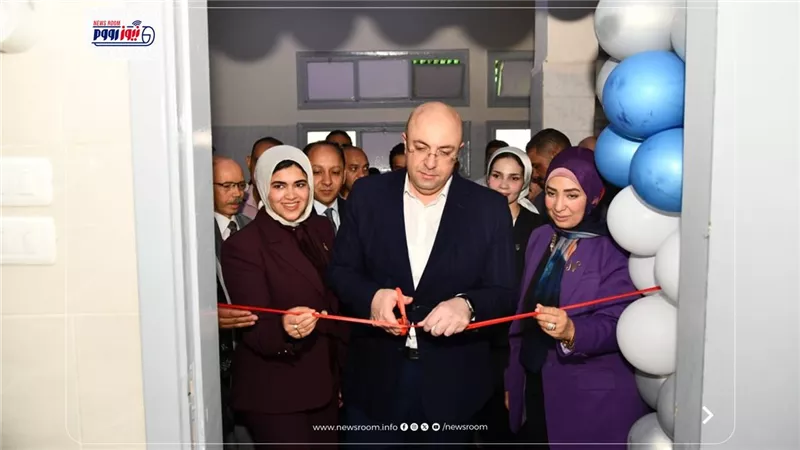 محافظ الفيوم يفتتح وحدة التخاطب والسمعيات ومناظير الحنجرة بالمستشفى العام