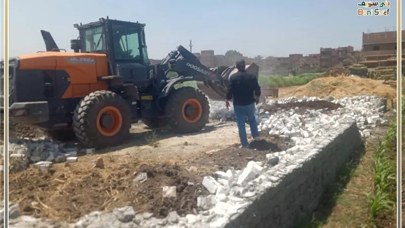 بنى سويف: إزالة 135 حالة تعد منذ بدء  المرحلة 3 من الموجة الـــ 29
