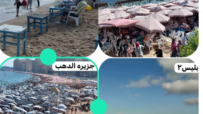 إشغال كامل بعدد من شواطئ الإسكندرية.. والمحافظ يوجه بالالتزام بتعليمات السلامة