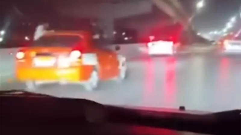 زفة عروس تتحول إلى كارثة بعد تصادم عدة سيارات أعلى كوبري الإسماعيلية