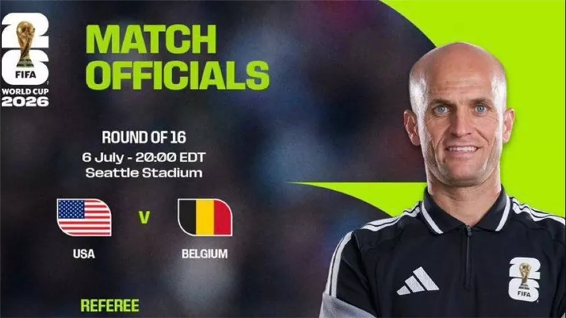 صافرة أردنية لموقعة أمريكا وبلجيكا في دور الـ16 من كأس العالم