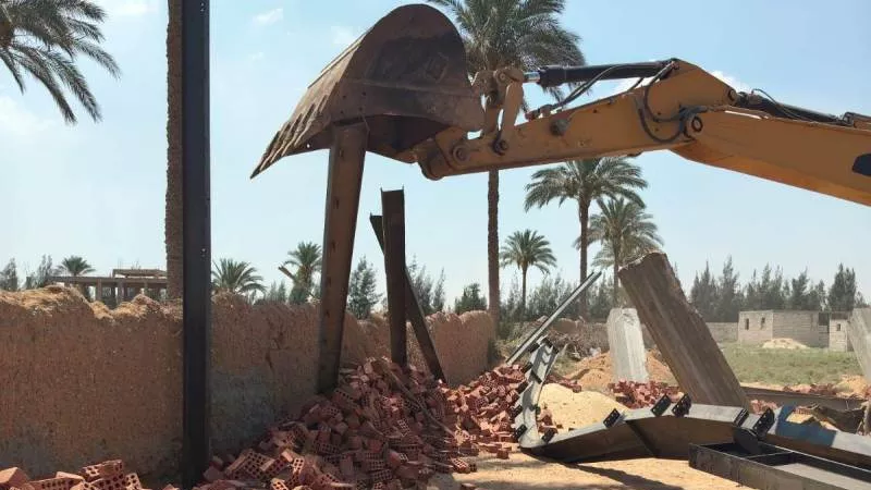 إزالة 12 حالة تعدٍ على الأراضي الزراعية بمحافظة الغربية