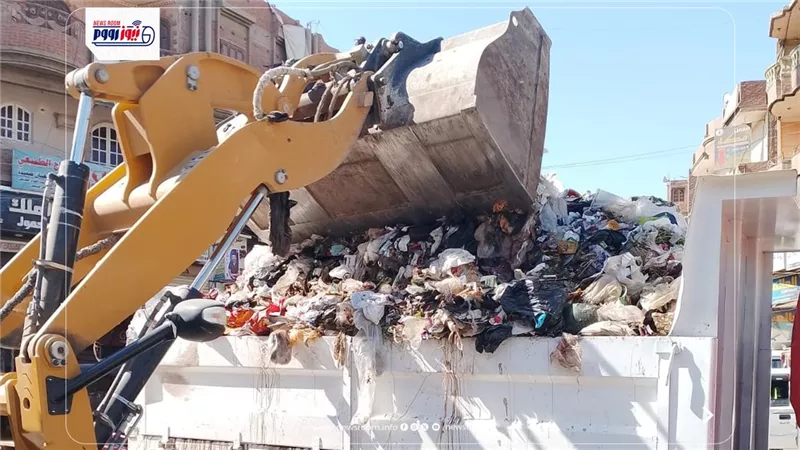 حملات مكثفة للنظافة ورفع الإشغالات وتحسين المظهر الحضاري بمركزي إطسا وسنورس