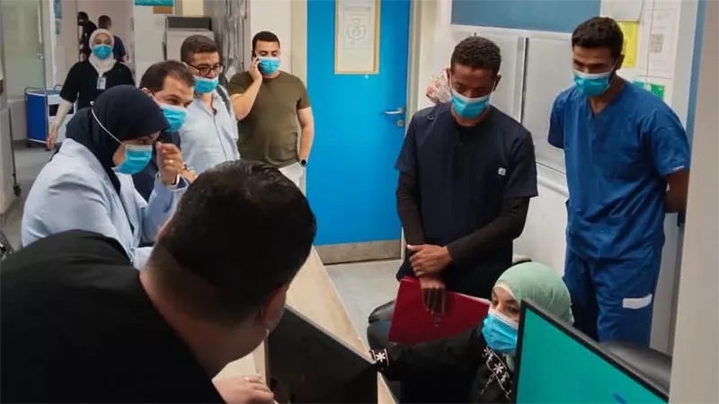جولة تفقدية بمستشفى الطوارئ بأبو خليفة لمتابعة انتظام العمل