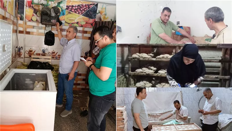 بنى سويف| ضبط 860 كجم مواد غذائية مجهولة المصدر داخل أحد معامل الألبان