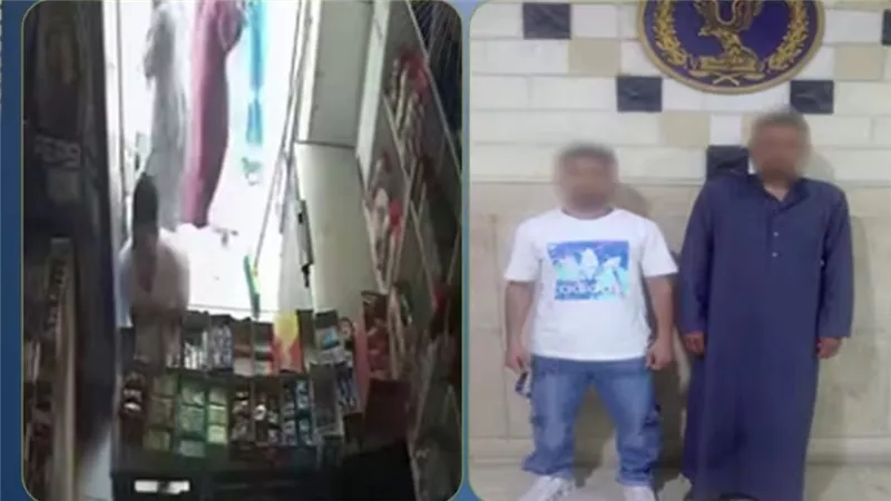 ضبط عامل وعمه لاعتدائهما على سيدة وتحطيم محلها بسبب خلافات الجيرة في الشرقية