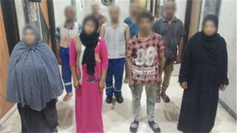 الداخلية تضبط 6 أشخاص و4 سيدات يستغلون 9 من الأحداث في التسول