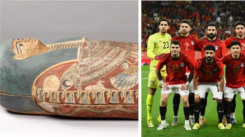 كاهنة مصرية تعود لـ2500 عام تستقبل منتخب مصر في مقر مباراته أمام الأرجنتين