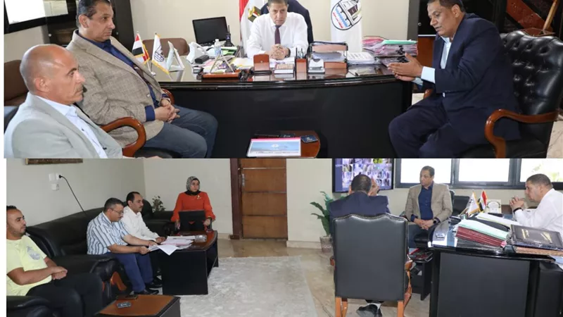 بحث مستجدات موقف مشروع صرف صحي طحا البيشة بمركز ببا ببنى سويف ضمن حياة كريمة
