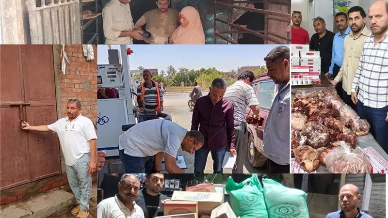 بنى سويف|ضبط اسماك ونخالة مجهولة المصدر ودقيق مدعم قبل بيعه بالسوق السوداء
