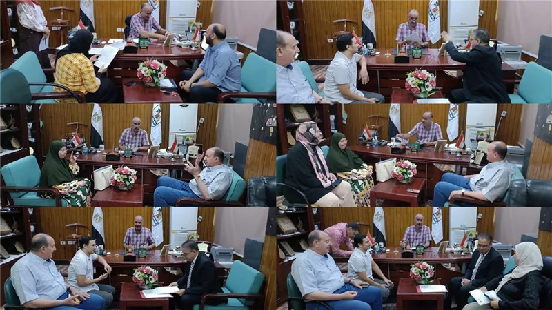 وكيل تعليم بني سويف يبحث مطالب عضو الشيوخ وعدد من أولياء الأمور| صور