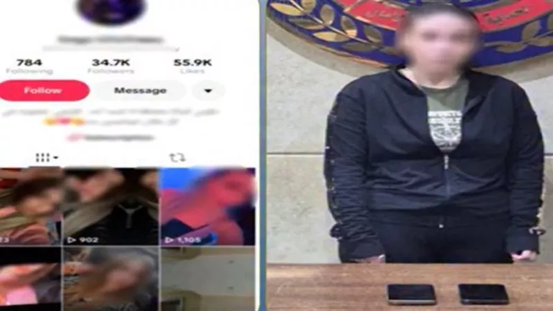 حبس صانعة محتوى 4 أيام بتهمة نشر مقاطع خادشة للحياء لتحقيق أرباح بالجيزة  