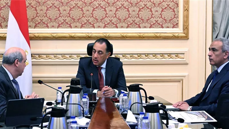 رئيس الوزراء يستعرض الموقف التنفيذي لمشروع مبني الركاب (٤)بمطار القاهرة الدولي