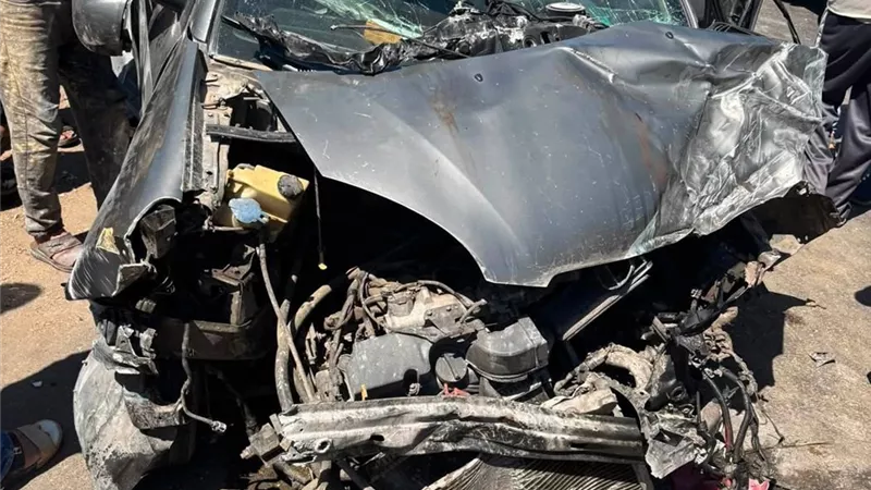 مصرع سيدة وإصابة السائق في حادث بطريق دمياط المنصورة الغربي قرب فارسكور