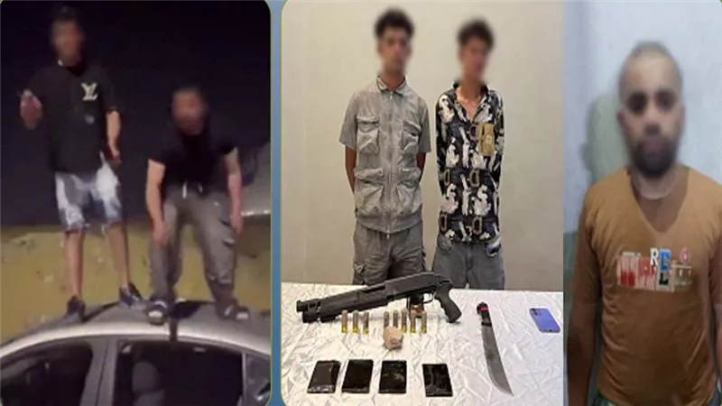 ضبط متهم ظهر في فيديو استعراض بالسلاح أعلى سيارة بالعبور..والأمن يكشف التفاصيل