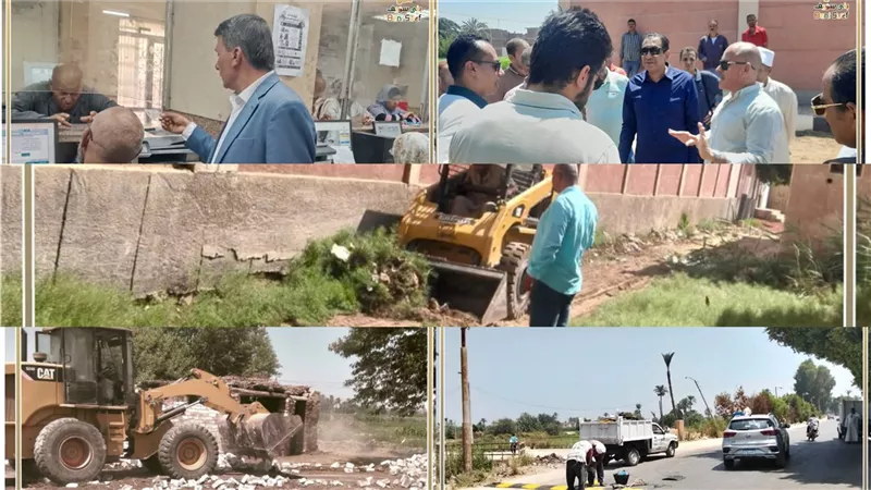 رفع 327 حالة إشغال متنوع وازالة 25 حالة تعد بمركز ببا ببنى سويف 