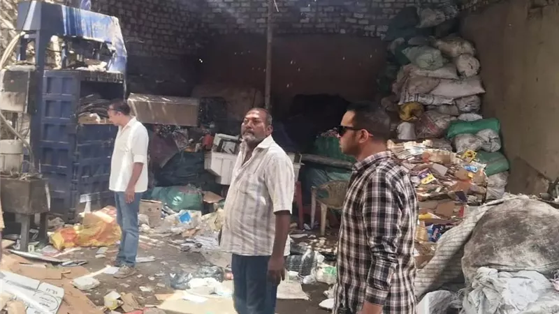 حملات مكبرةعلى 16 مخزن للخردة والنباشين لإحكام الرقابةوالحفاظ على البيئةباسوان