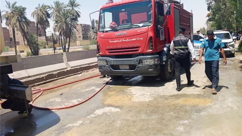 الحماية المدنية تسيطر على حريق بمنزل بطامية الفيوم 