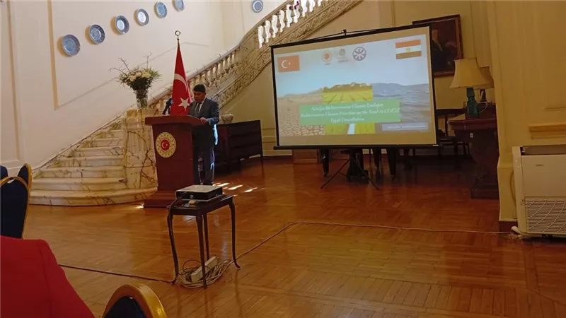 التنمية المحلية تشارك فى حوارات أنطاليا حول المناخ بالسفارة التركية بالقاهرة