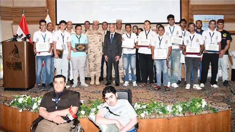 إدارة التجنيد والتعبئة تسلم شهادات الإعفاء لمرضى مستشفى سرطان 57357 | فيديو