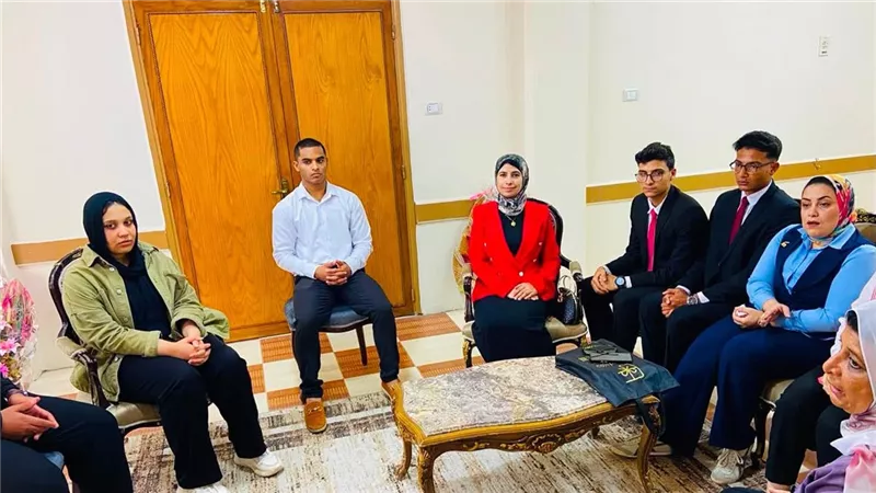اتحاد طلاب تحيا مصر يهنئ مدير شباب دمياط ويؤكد دعم التعاون