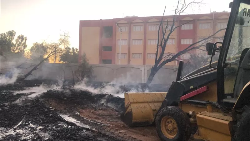 نشوب حريق في معهد أزهري دون خسائر بشرية بالكولة بسوهاج 