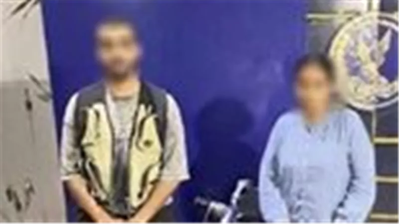ضبط فتاة وشاب ظهرا في فيديو أثناء تعاطي الحشيش بالإسكندرية