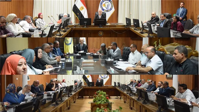 بنى سويف | متابعة مستجدات ملفات النادى الاجتماعى ومشروعات كليات العلوم والطب 