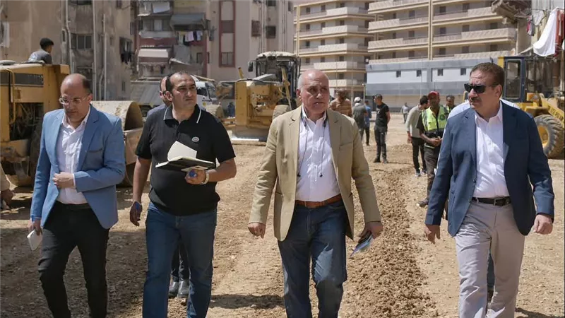 تطوير39عمارة سكنية بمنطقة الحراسات بضواحي بورسعيد وإنشاء حديقة جديدة 