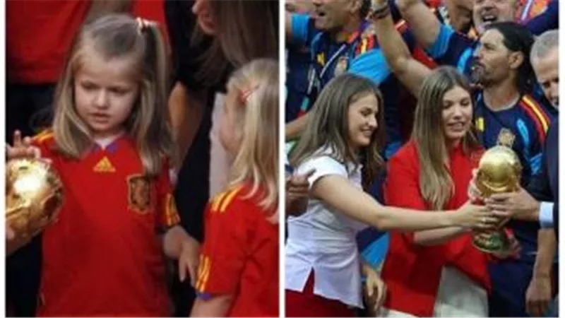 بعد 16 عاماً.. اميرنا إسبانيا تعيدان التقاط صورة تاريخية مع كأس العالم
