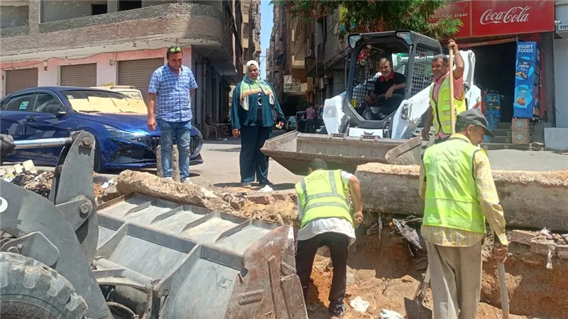 حملات مكثفة للنظافة والصيانة وإزالة المخالفات بعدة أحياء بالجيزة