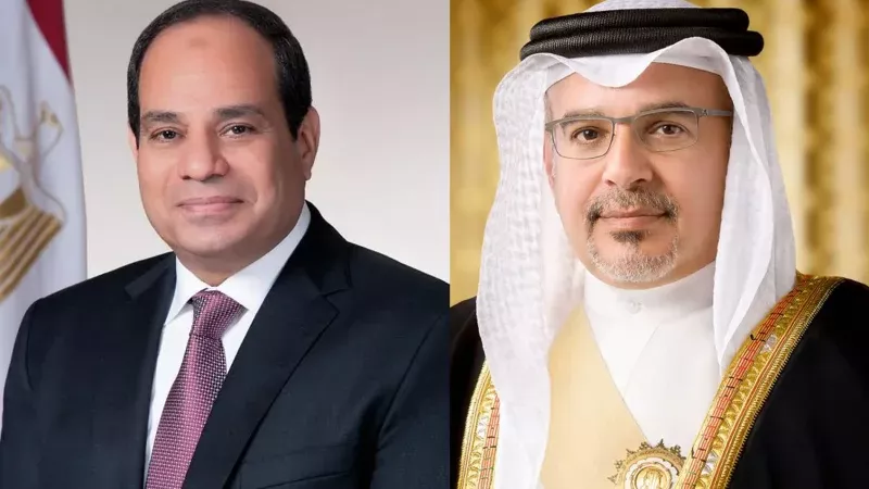 ولي عهد البحرين يبعث برقية تهنئة للرئيس السيسي بمناسبة ذكرى ثورة يوليو المجيدة