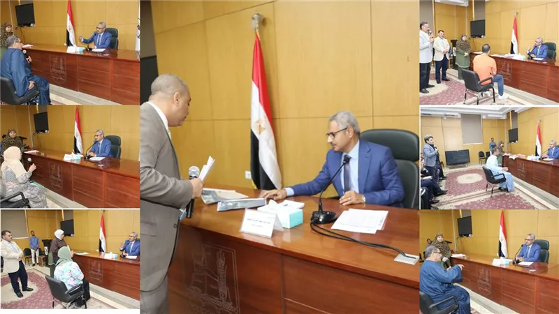 محافظ بنى سويف يناقش شكاوى أهالى باروط وطحابوش وبنى سليمان ويوجه بصرف مساعدات 