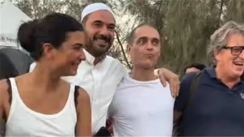 أحمد عز يحتفل بعيد ميلاده في كواليس مسلسل الأمير |فيديو