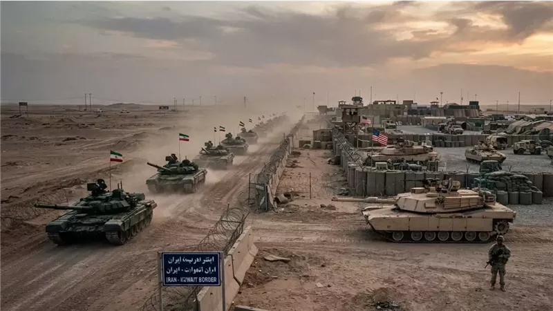 إيران تحشد قواتها المدرعة قرب الكويت.. هل تتجه المواجهة مع واشنطن لحرب برية؟