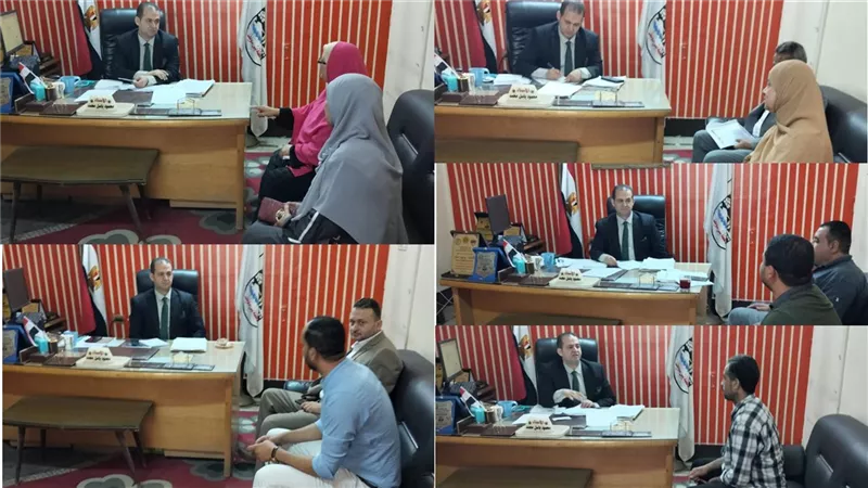 باسل : سياسة الباب المفتوح بعمل بنى سويف تسهم فى اتخاذ إجراءات مناسبة