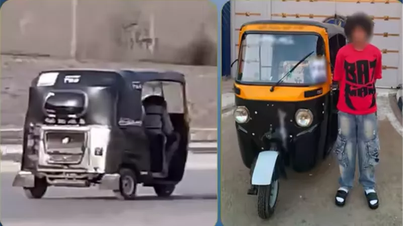 السير عكس الاتجاه يوقع بسائق توك توك في قبضة أمن القاهرة