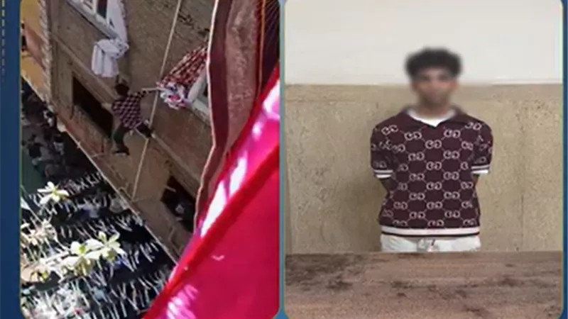 القبض على شاب ظهر يرقص أعلى ماسورة غاز في حفل زفاف بـ أوسيم 